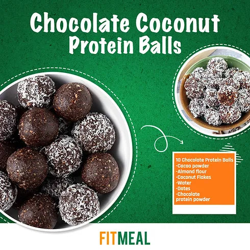 Chocolate Coconut Protein Balls (10)